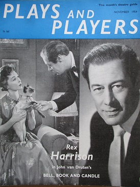 PLAYS AND PLAYERS magazine, November 1954 issue for sale. REX HARRISON. Original British publication