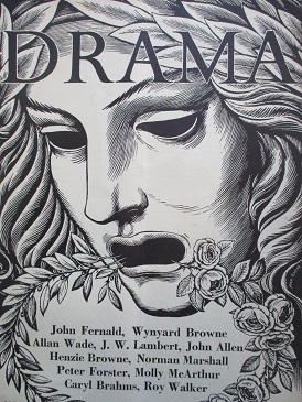 DRAMA magazine, Spring 1954 issue for sale. ROY WALKER, WYNYARD BROWNE. Original publication from Ti