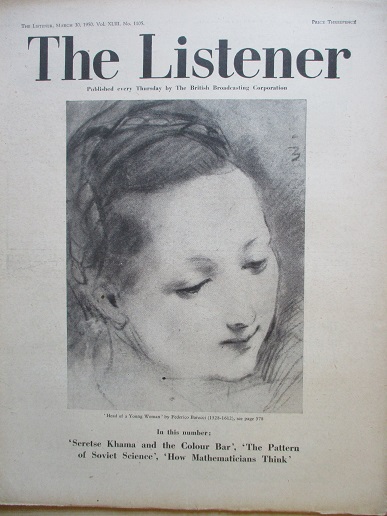 Tilleys Vintage Magazines : THE LISTENER magazine, March 30 1950 issue ...