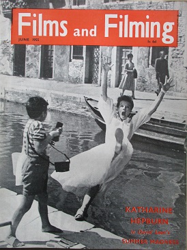 FILMS AND FILMING magazine, June 1955 issue for sale. KATHARINE HEPBURN. Original British publicatio