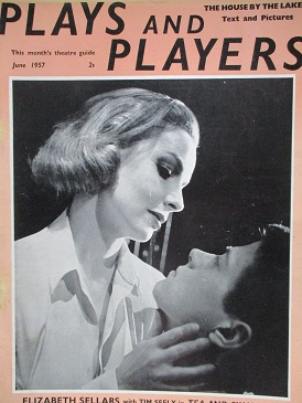 PLAYS AND PLAYERS magazine, June 1957 issue for sale. ELIZABETH SELLARS. Original British publicatio