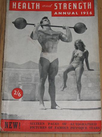 HEALTH AND STRENGTH ANNUAL 1956. Bodybuilding, posing, weightlifting. Vintage illustrated publicatio