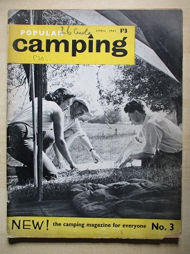 POPULAR CAMPING magazine, April 1961 issue for sale. Original British publication from Tilley, Chest