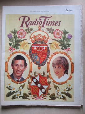 RADIO TIMES magazine 25 - 31 July 1981 issue for sale. ROYAL WEDDING SOUVENIR ISSUE. Original Britis