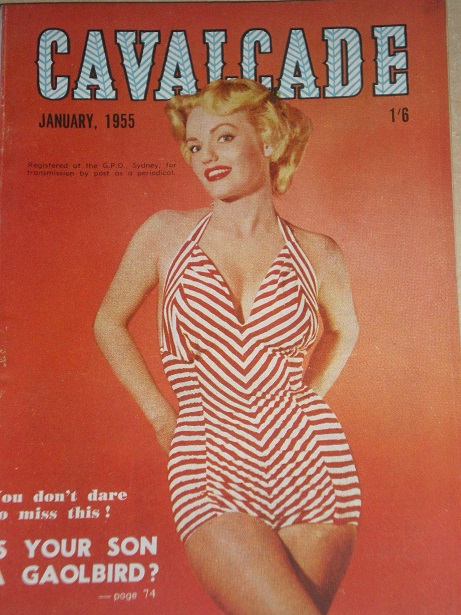CAVALCADE magazine, January 1955 issue for sale. Original AUSTRALIAN publication from Tilley, Cheste