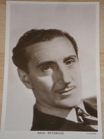 Tilleys Vintage Magazines : Original PICTURE postcard BASIL RATHBONE ...