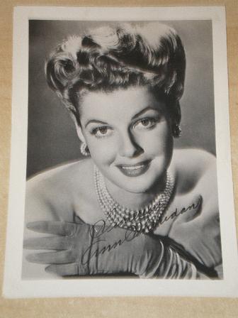 Original photograph of ANN SHERIDAN (2). FILM, POP, TV STARS. Memorabilia from Tilley, Chesterfield,