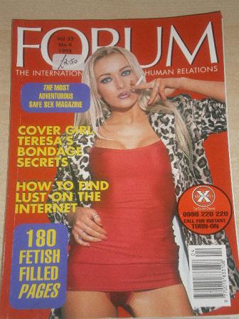 FORUM magazine, Volume 32 Number 4 1998 issue for sale. Original British adult publication from Till