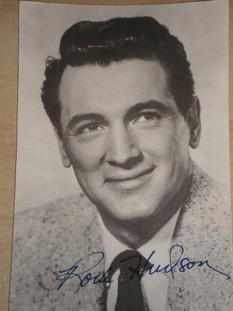 Tilleys Vintage Magazines : Original PICTURE postcard of ROCK HUDSON ...