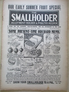 THE SMALLHOLDER, ALLOTMENT-HOLDER AND SMALL FARMER magazine, June 23 1923 issue for sale. Original B