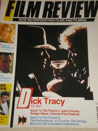 FILM REVIEW magazine, July 1990 issue for sale. DICK TRACY. Original British publication from Tilley