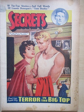 SECRETS magazine, January 17 1959 issue for sale. . Original British publication from Tilley, Cheste