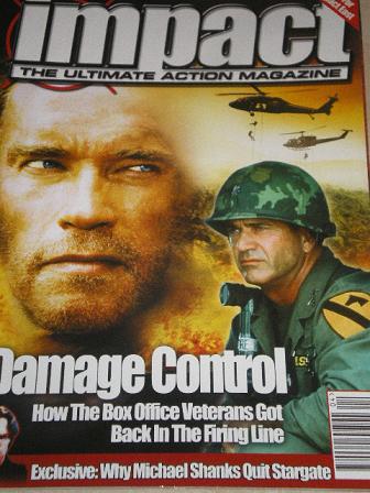 IMPACT magazine, April 2002 issue for sale. MEL GIBSON. Original British ACTION MOVIE publication fr