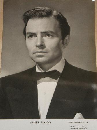 Original PICTUREGOER photograph of JAMES MASON. Movie star / film star collectable from Tilley, Ches