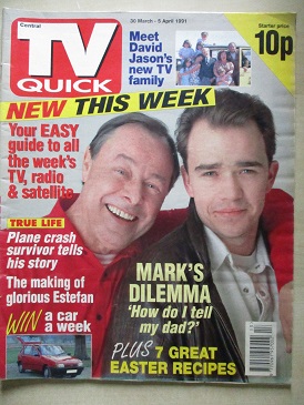 TV QUICK magazine, 30 March - 5 April 1991 issue for sale. EASTENDERS. Original British ENTERTAINMEN