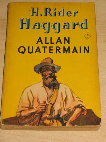 H. RIDER HAGGARD, ALLAN QUATERMAIN. 1951 Hodder Stoughton YELLOW JACKET book for sale. Classic image