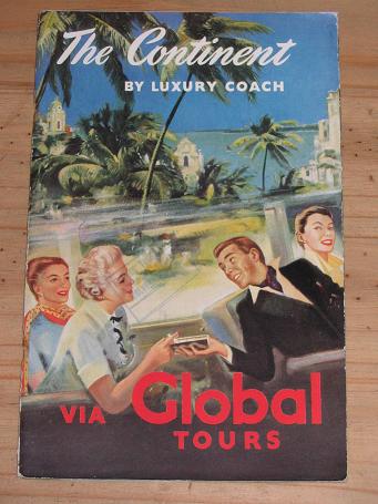 GLOBAL COACH TOURS 1952 BROCHURE FOR SALE VINTAGE TOURISM HOLIDAY PUBLICATION FOR SALE PURE NOSTALGI
