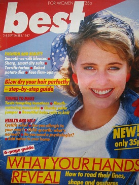 BEST magazine, 2- 8 September 1987 issue for sale. WILLIAM BUNCE. Original British WOMEN’S publicati