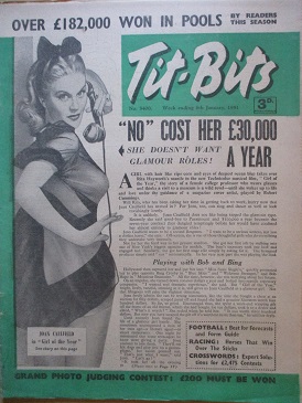 TIT-BITS magazine, 6 January 1951 issue for sale. PETT, JOAN CAULFIELD, DONALD SHOUBRIDGE. Original 