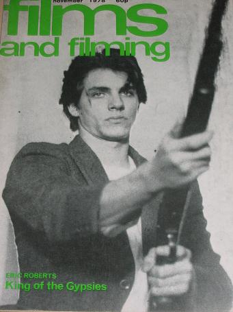 FILMS AND FILMING magazine, November 1978 issue for sale. ERIC ROBERTS, KING OF THE GYPSIES. Origina