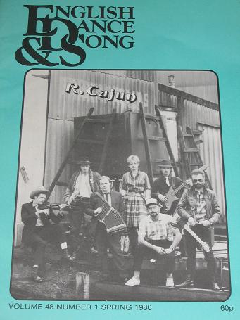 ENGLISH DANCE AND SONG magazine, Volume 48 Number 1 issue for sale. 1986 FOLK MUSIC, DANCE publicati