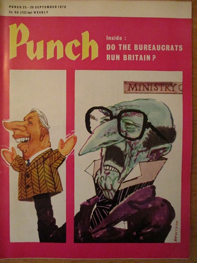PUNCH magazine, 23 - 29 September 1970 issue for sale. HEWISON. Original BRITISH publication from Ti
