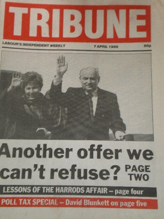 TRIBUNE newspaper, 7 April 1989 issue for sale. LABOURS INDEPENDENT WEEKLY. Original British politic