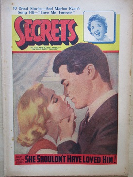 SECRETS magazine, August 9 1958 issue for sale. Original British publication from Tilley, Chesterfie