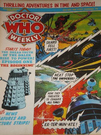 DOCTOR WHO WEEKLY, 28 May 1980 issue for sale. Original gifts from Tilleys, Chesterfield, Derbyshire