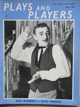 PLAYS AND PLAYERS magazine, June 1956 issue for sale. ALEC GUINNESS. Original British publication fr