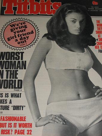 TITBITS magazine, 17 August 1968 issue for sale. Vintage publication. Classic images of the twentiet