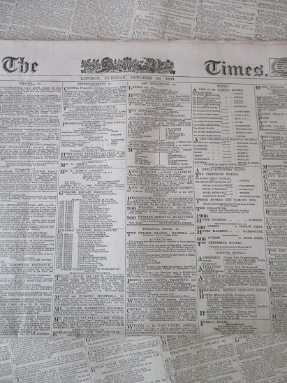 Tilleys Vintage Magazines : THE TIMES newspaper, Tuesday October 10 ...