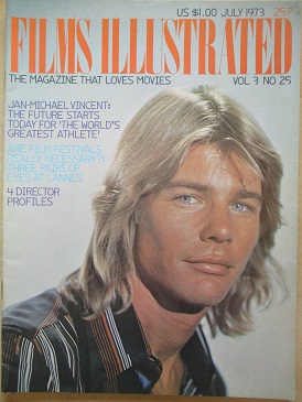 FILMS ILLUSTRATED magazine, July 1973 issue for sale. JAN-MICHAEL VINCENT. Original British MOVIE pu