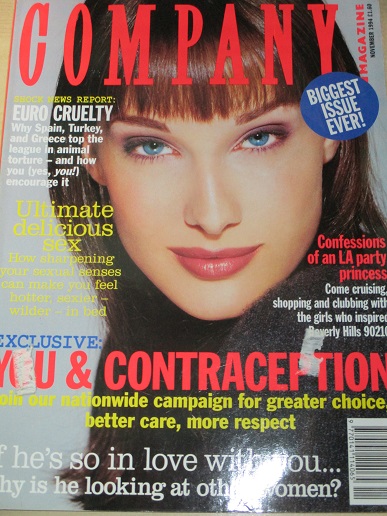 COMPANY magazine, November 1994 issue for sale. MAGGIE G. Original British publication from Tilley, 