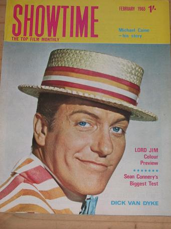 SHOWTIME MAGAZINE FEBRUARY 1965 BACK ISSUE FOR SALE DICK VAN DYKE VINTAGE FILM MOVIE POP PUBLICATION