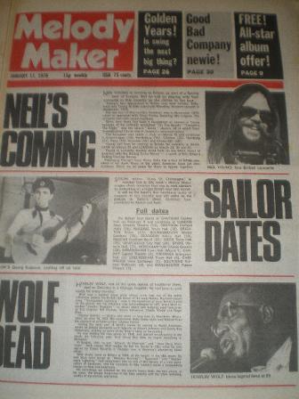 Tilleys Vintage Magazines : MELODY MAKER, January 17 1976 issue for ...