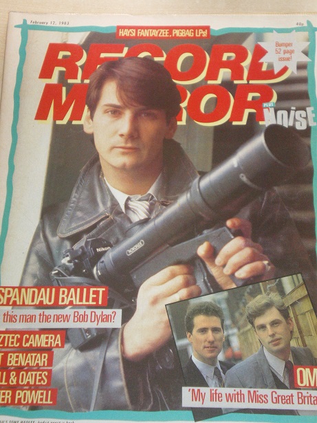 RECORD MIRROR magazine, February 12 1983 issue for sale. SPANDAU BALLET, AZTEC CAMERA, PAT BENATAR, 