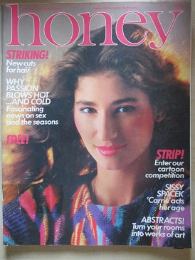 HONEY magazine, March 1980 issue for sale. SISSY SPACEK, PATRICIA HIGHSMITH, IAN POLLOCK. Original B