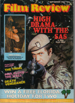 FILM REVIEW MAG SEP 1982 LEWIS COLLINS SCHWARZENEGGER FLOYD VINTAGE MOVIE COLLECTABLE PUBLICATION FO