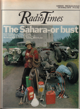 RADIO TIMES 18-24 MAY 1974 UDT WORLD CUP BENTLEY RALLY CLASSIC BRITISH TV LISTINGS MAGAZINE