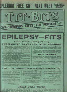 TITBITS MAG NOV 23 1935 DUDLEY HOYS TOWNEND FARJEON VINTAGE PUBLICATION FOR SALE CLASSIC IMAGES OF T