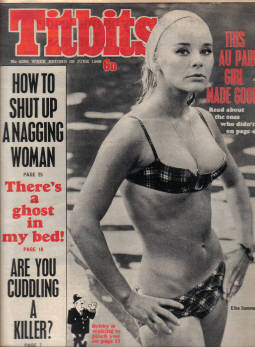 TITBITS 29 JUNE 1968 ELKE SOMMER PIN-UP FEATURES SPORT