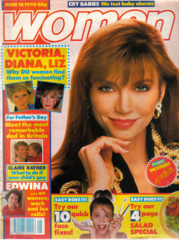 WOMAN JUNE 18 1990 VICTORIA PRINCIPAL COVER TAYLOR DIANA 
